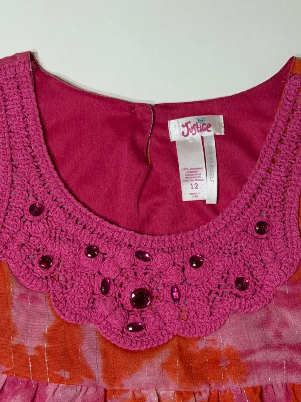 Lot of Justice Tanks/Dress Girls Size 12 Summer
